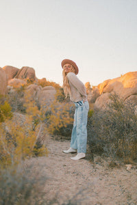 Free People Kinsey Crop Jeans in Light Wash Denim | Free People Kinsey Crop Jeans in Light Wash Denim | Clad & Cloth |  Bottom | Amazon | Instagram.